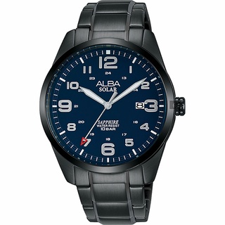ALBA 雅柏 太陽能黑殼 時尚腕錶 AS32-X018SD / AX3001X1