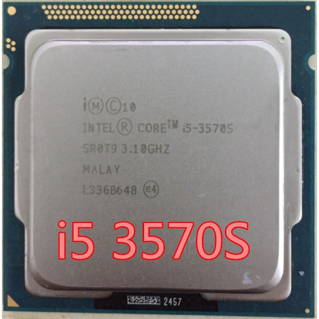 Cpu Intel Core i5 3570s (3.80GHz, 6M, 4 Core, 4 Threads) 射線不