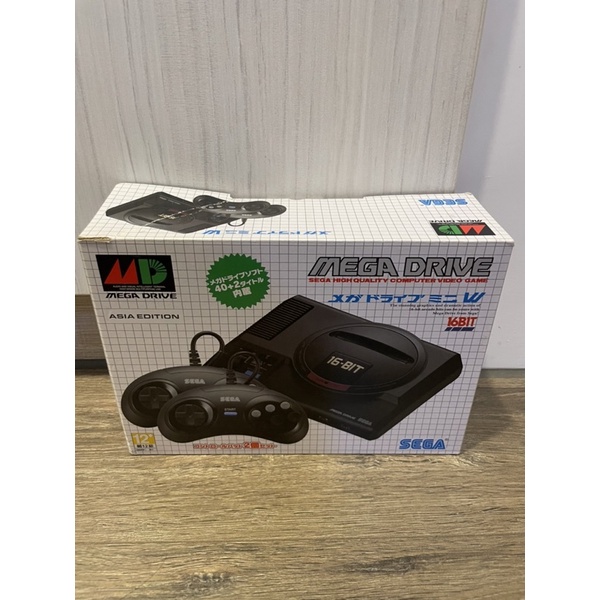 SEGA Mega Drive Mini復刻迷你遊戲機🎮+贈獨家「索尼克」迷你卡匣-全新僅拆封拍照紀念