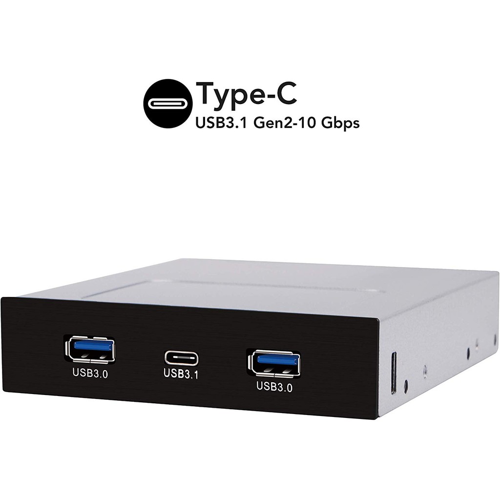 EZDIY-FAB USB3.1 C型GEN2 3.5英寸前面板USB Hub