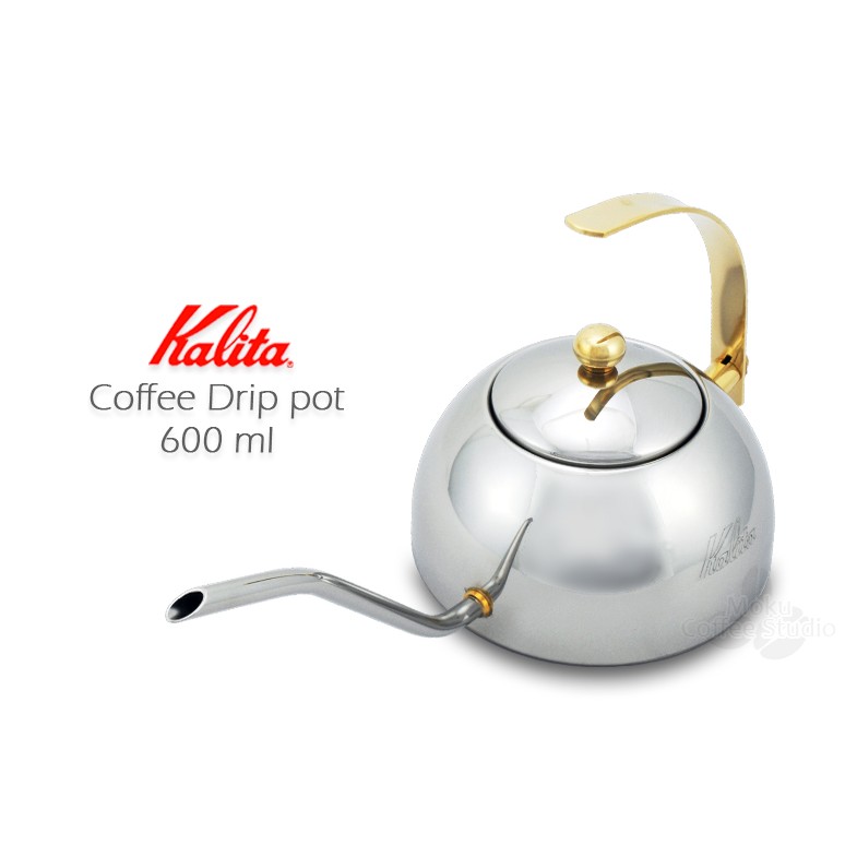 【日本 Kalita 600S 不鏽鋼細口手沖壺 】600cc ★提把式設計 手沖咖啡專用 滴漏壺