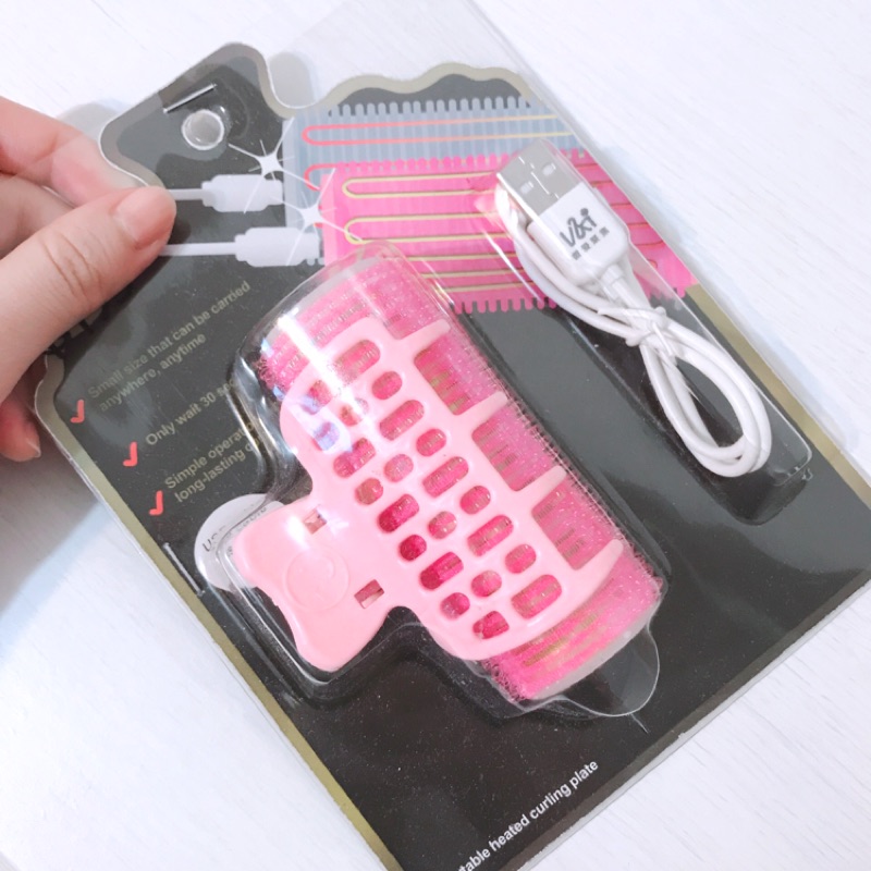 韓國空氣USB瀏海捲🎀30秒充電加式髮捲
