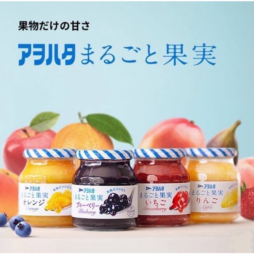 《懂吃懂吃》🔥即期優惠🔥日本🇯🇵 Aohata 無蔗糖水果果醬 草莓 藍莓 白桃 柑橘 蘋果 限定版蔓越莓 日本果醬第一