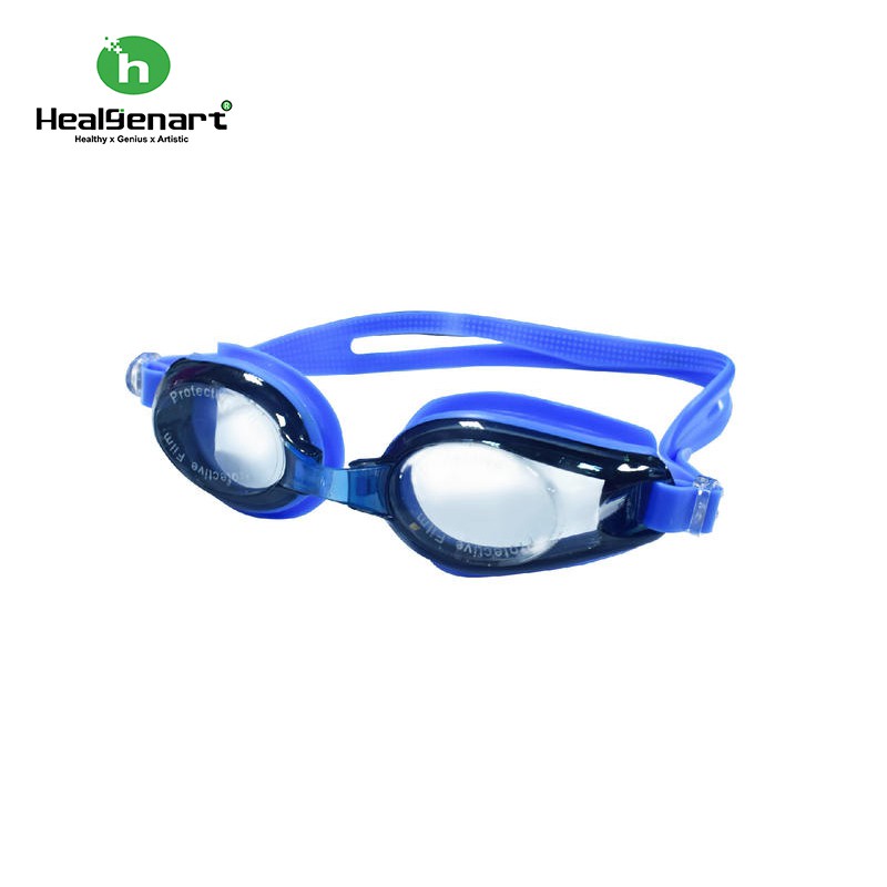 【Healgenart】舒適休閒泳鏡 泳鏡(附耳塞) 無度數蛙鏡 防水防霧 出清商品不接受個人因素退換貨