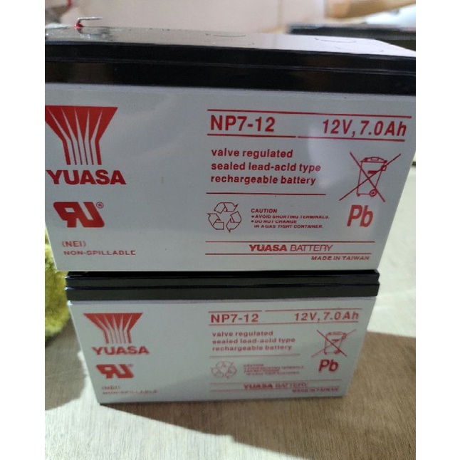 全新品 台灣製造 湯淺NP7－12 12V 7AH 密閉式鉛酸電池 電動車電池 UPS電池