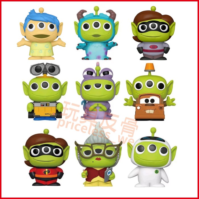 Funko Pop 皮克斯三眼怪角色扮演 變裝系列毛怪 瓦力 藍道 拖線 彈力女超人 羅茲 伊芙三眼怪變裝 蝦皮購物