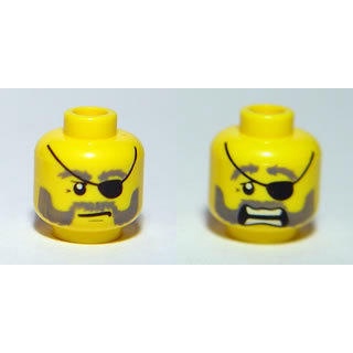 「翻滾樂高」LEGO Head(83) 3626bpb0399 雙面人頭 海盜 亞特蘭提斯 一顆