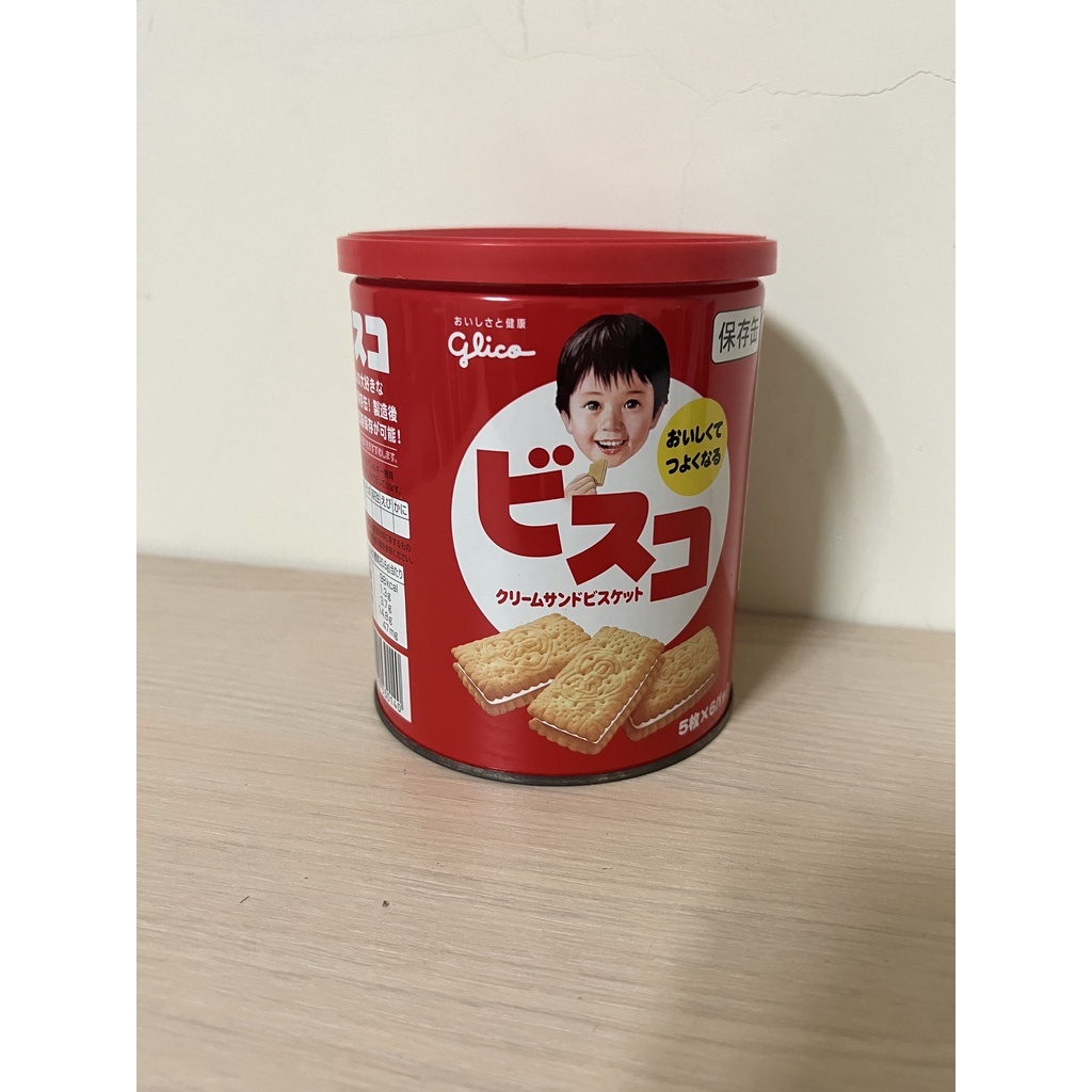 固力果 格力高 glico 奶油夾心餅乾保存罐 (空盒) 盒子