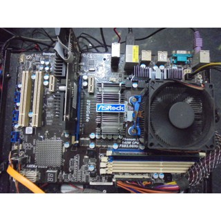 ASROCK 華擎~870iCafe**主機板+CPU(雙核)+風扇**AM3腳位~DDR3~附擋板 <268>