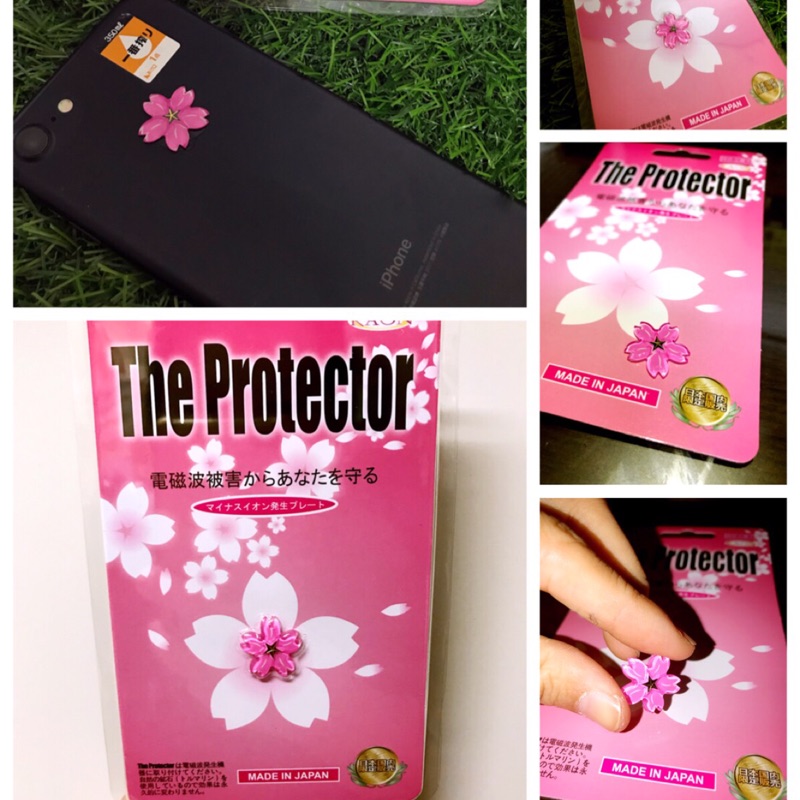 （現貨）日本防輻射貼粉紅櫻花 防電磁波貼片 防輻射線貼片