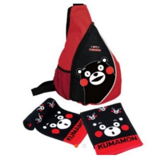 KUMAMON 熊本熊運動三件組(背包+毛巾+童巾)