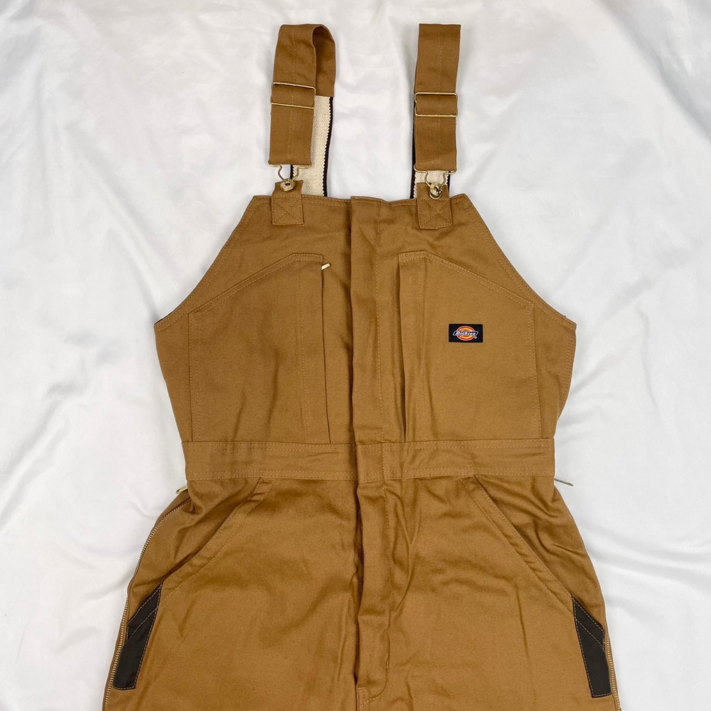 厚棉特殊款 Dickies 吊帶褲 棕色 TB839 連身裝 男女皆可  拉鍊式 保暖 連身衣 吊帶褲 #2908