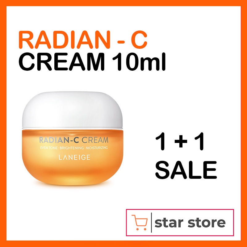 LANEIGE 蘭芝 Radian-C 霜 10ml (1 + 1 銷售新), 美容護膚韓國