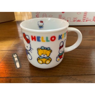 日本帶回三麗鷗 正品 哈囉凱蒂貓 hello kitty Sanrio 收藏 復古 二手 小熊 早期 茶杯 水杯 馬克杯
