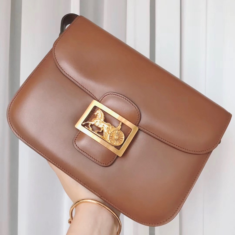 Celine Vintage 經典焦糖色馬車包