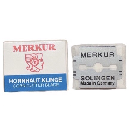 MERKUR 腳皮刀片 刨腳皮刀片 不鏽鋼 替換刀片 10片入 德國製