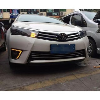 【廠價直銷】14-16款 11代目 豐田 ALTIS 日行燈 LED霧燈改裝 ALTIS專用日行燈 免破線