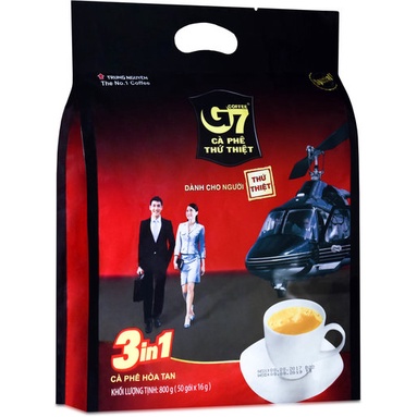 ＊快速出貨 效期新＊越南 G7 咖啡 3NI 1 即溶咖啡三合一 (16g*50包)袋 蝦皮代開發票