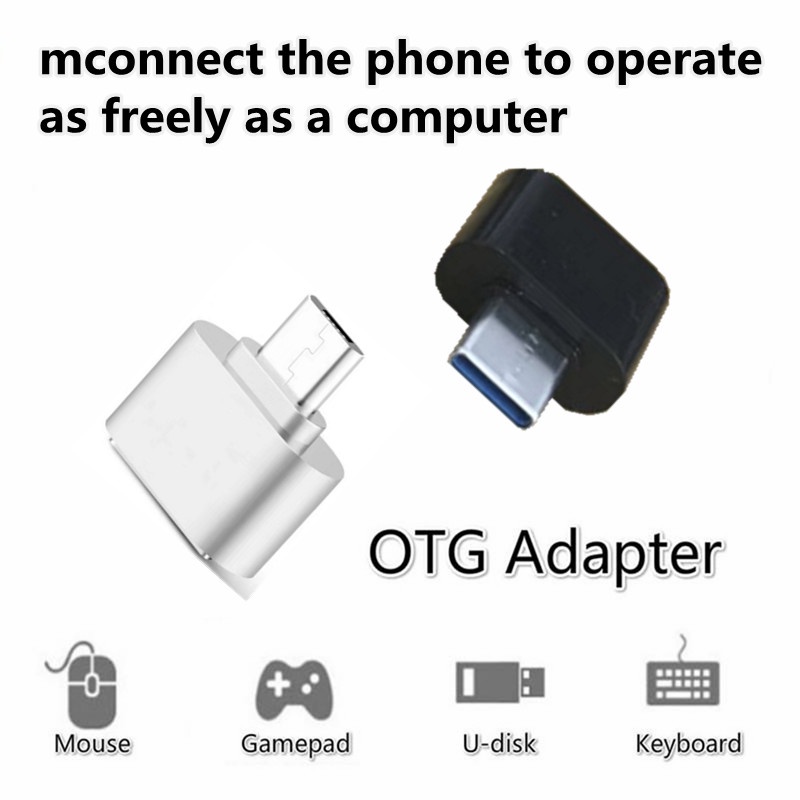 Micro USB OTG 轉 USB Type-C OTG 適配器 轉換器 適用于 Android TypeC接口