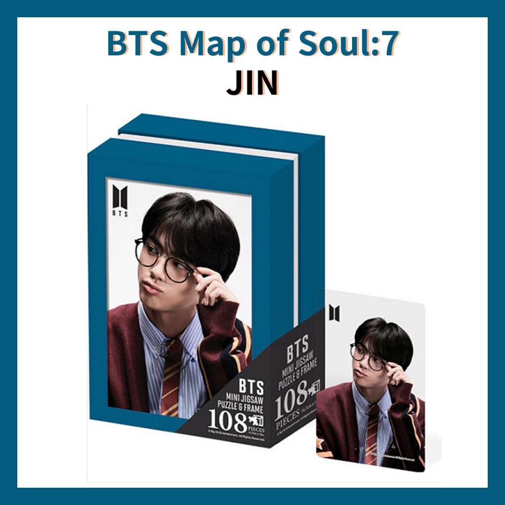 [BTS / Soul MAP: 7 / JIN] 108pcs 拼圖 + 相框盒 + 照片卡