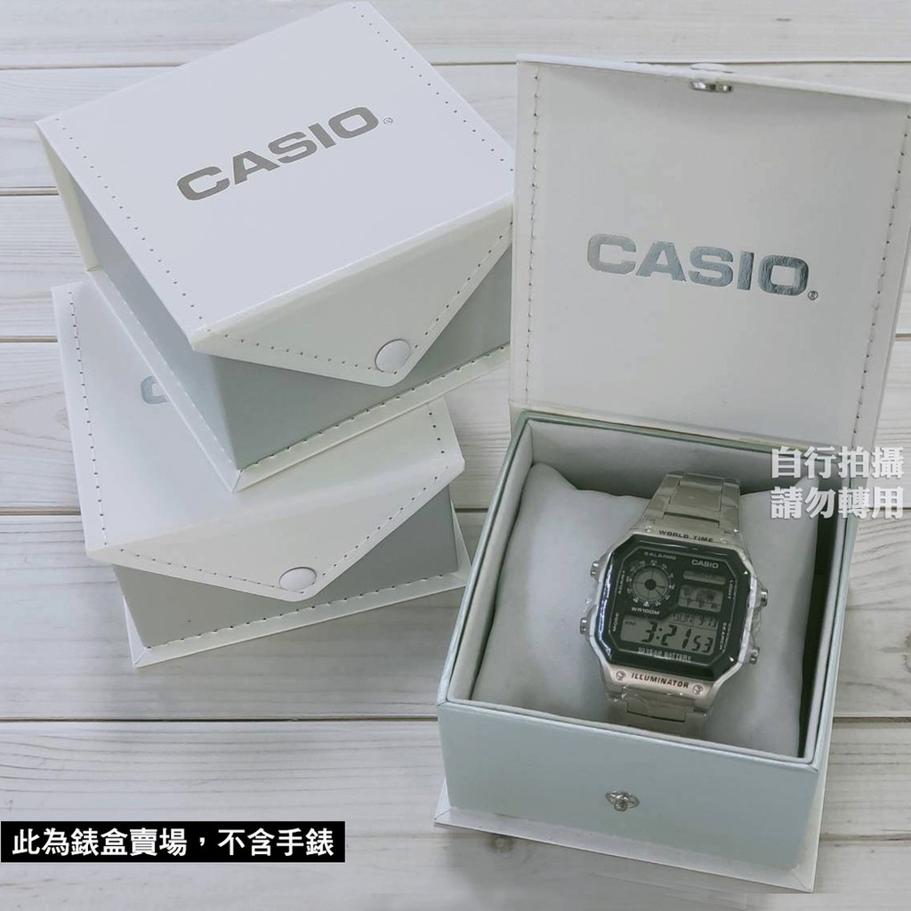 【CASIO 卡西歐】燙銀 CASIO原廠錶盒 手錶盒 禮物盒 公司貨 台南時代鐘錶