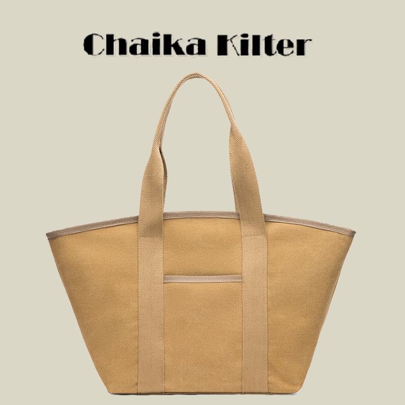 Chaika Kilter 女士手提袋通勤休閒帆布單肩手提包 CK1244