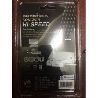 SONGWIN 1對4 USB 集線 擴充 HUB