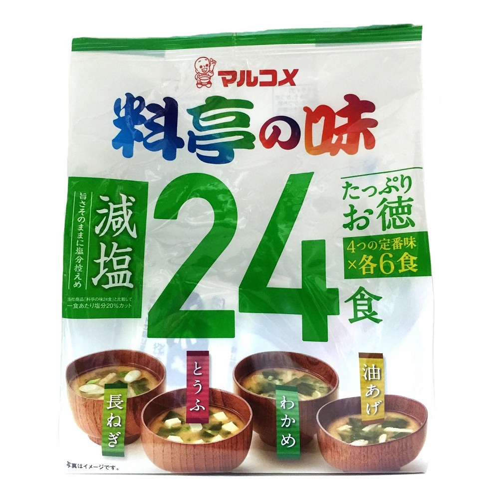 【蝦皮特選】日本 MARUKOME 料亭之味 味噌湯 減鹽/綜合24入 (部分即期)