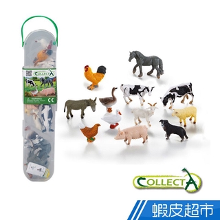 collectA 迷你農場動物組(盒裝-12入)~英國高擬真模型R1110 廠商直送