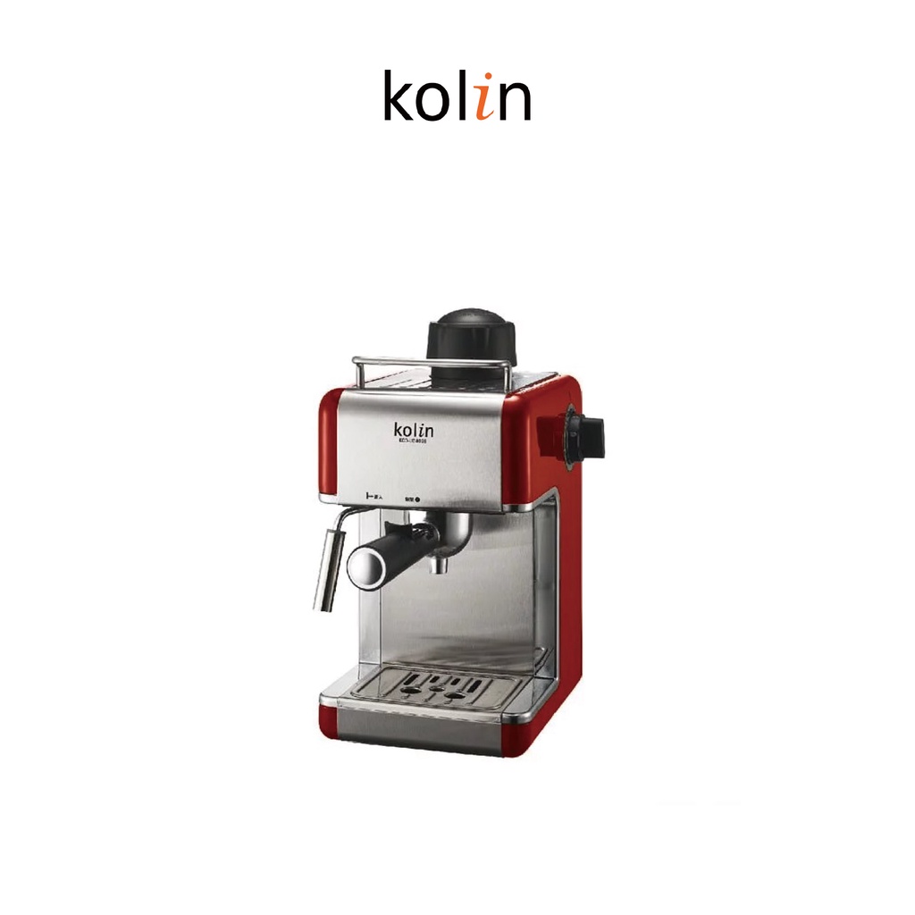 歌林Kolin 義式濃縮咖啡機 耐壓安全閥設計 不鏽鋼濾網 奶泡功能 高壓幫浦 永久免耗材 KCO-UD402E