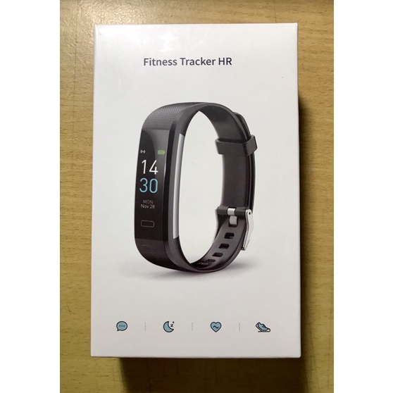 全新Fitness Tracker HR 多功能智能手環（血氧血壓體溫睡眠偵測）黑色及粉紅色各一