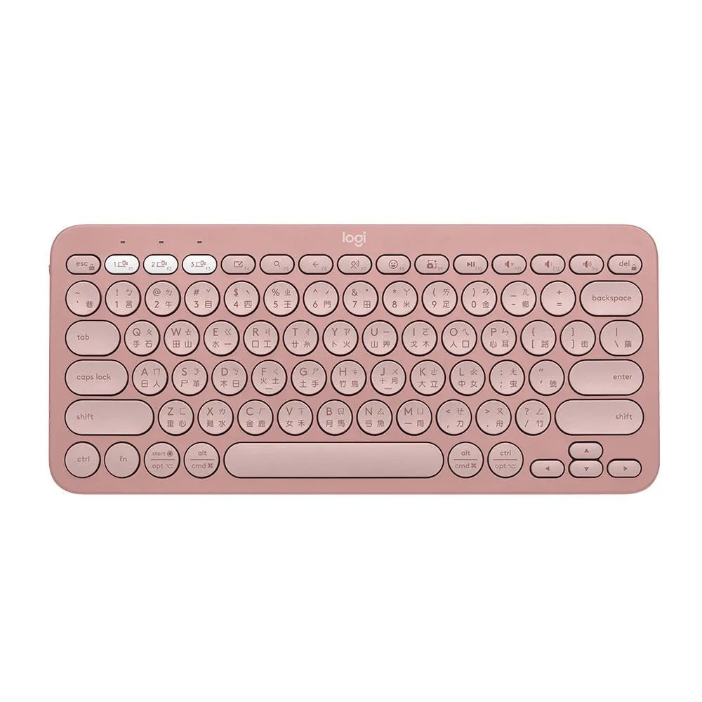 【Logitech 羅技】K380S 跨平台藍牙鍵盤 玫瑰粉 現貨 廠商直送
