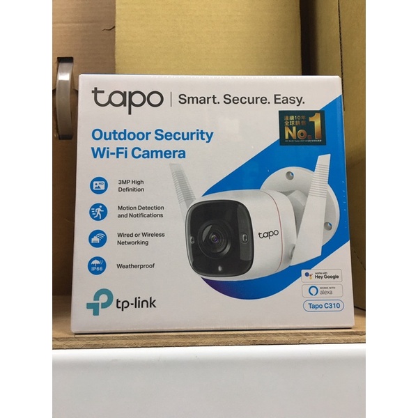 TP-Link Tapo C310 300萬畫素 WiFi攝影機 監視器 夜視30M 戶外安全 防潑水防塵(含稅)