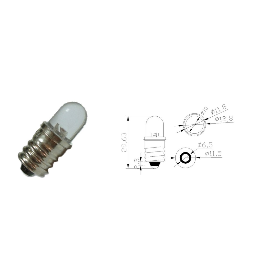 E12 LED消防燈  30V  紅色