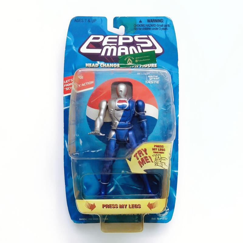 萬代 出品 少見藍色款 1998 百事超人 PEPSIMAN 百事可樂 超人 ACTION FIGURES