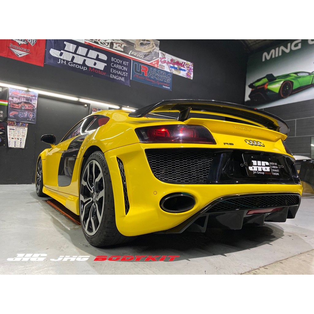 ▶▶JH GROUP MOTOR◀◀ AUDI 奧迪 R8 R款 碳纖維尾翼