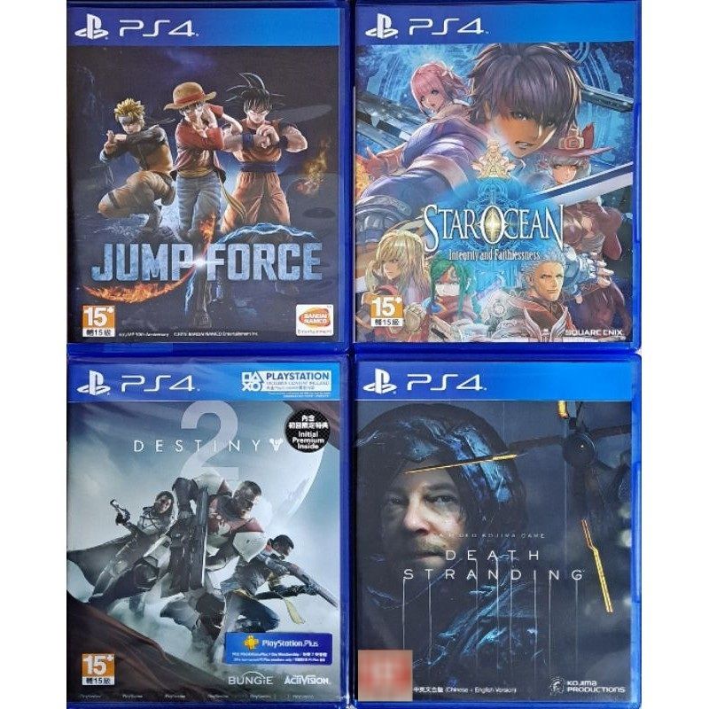 【PS5可玩】PS4遊戲片 中文版 死亡擱淺 JUMP FORCE 天命2 星海遊俠5 6 週刊少年全明星大亂鬥Jump