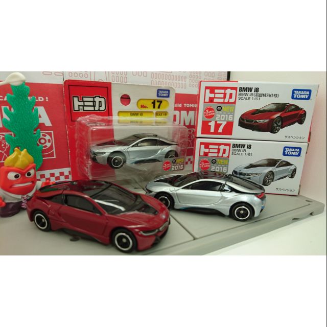 Tomica 多美 BMW I8  初回.一般.吊卡 + 硬皮鯊