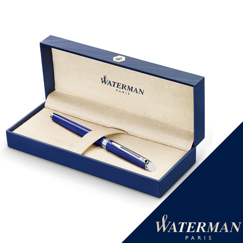 WATERMAN 威迪文 雋雅 寶石藍 F尖 鋼筆 法國製造 送原廠卡水