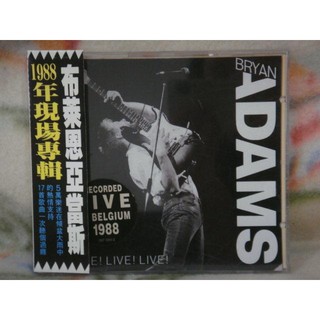 Bryan Adams 布萊恩亞當斯cd=1988年現場專輯 Live Live Live (1988年發行,附側標)