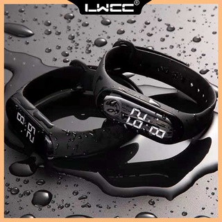 【LWCC熱賣】LED電子手錶 時尚 男女 學生 情侶 防水 時間 日曆 休閒運動 觸摸屏電子錶