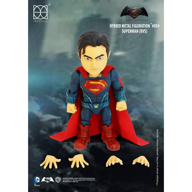 (卡司旗艦)有點盒損 Herocross 超合金 HMF#034 正義曙光 SUPERMAN 超人 超人對蝙蝠俠
