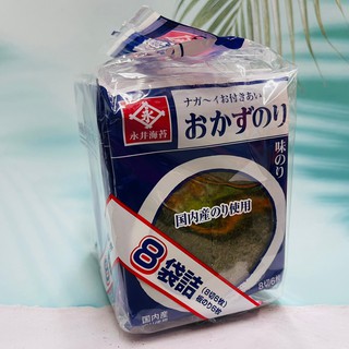 日本 永井 永井海苔 味付海苔片 8入袋