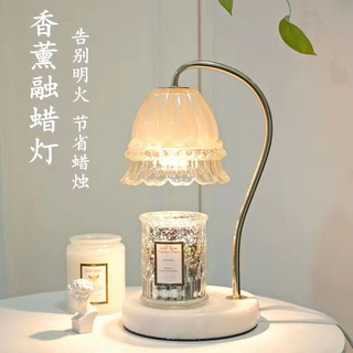 鈴蘭大理石香薰蠟燭 融蠟燈野獸派融燭燈 ins韓國浪漫輕奢臥室助眠