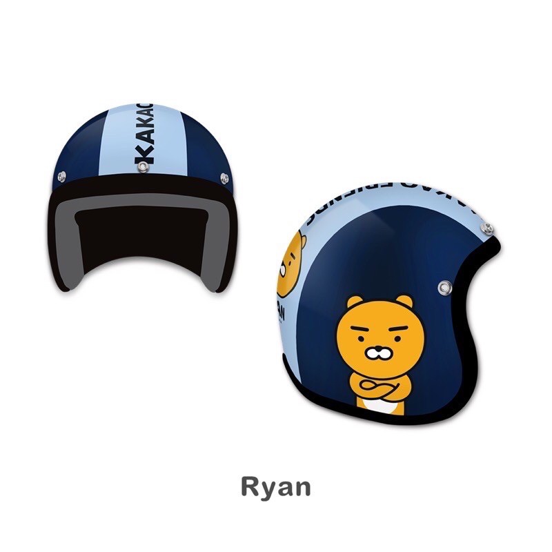全家大ka Fun暑假kakao Friends Ryan成人安全帽 蝦皮購物