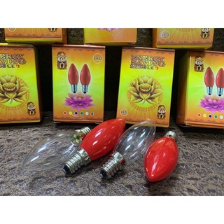 0.2W E12 /E14/E27 5LED貼片 暖黃光 紅光 蠟燭燈 神明燈 小夜燈 LED神桌燈泡/黃光