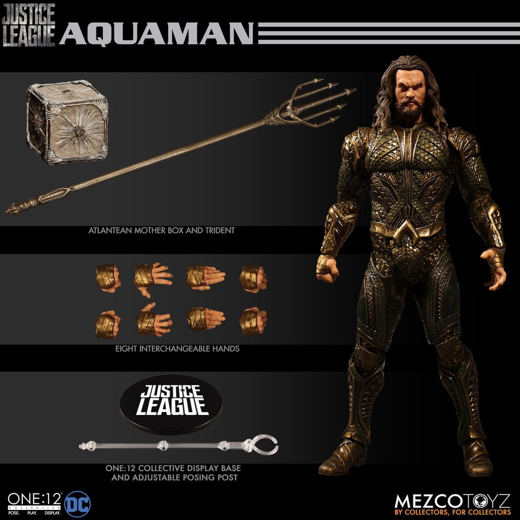 {克拉克玩具}代理版 Mezco One:12 Collective 電影版 正義聯盟 水行俠 Aquaman