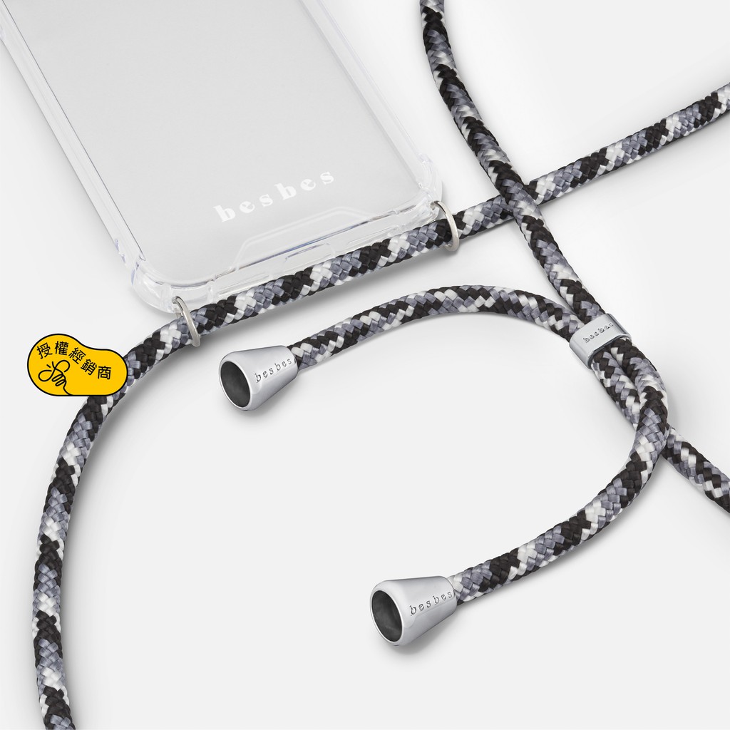 授權經銷商🐝新加坡 Besbes 抗敏感編織揹繩手機殼 - Monochrome 黑白影像