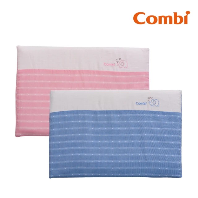 日本 COMBI 和風紗透氣塑型枕 平枕 枕頭 【樂兒屋】