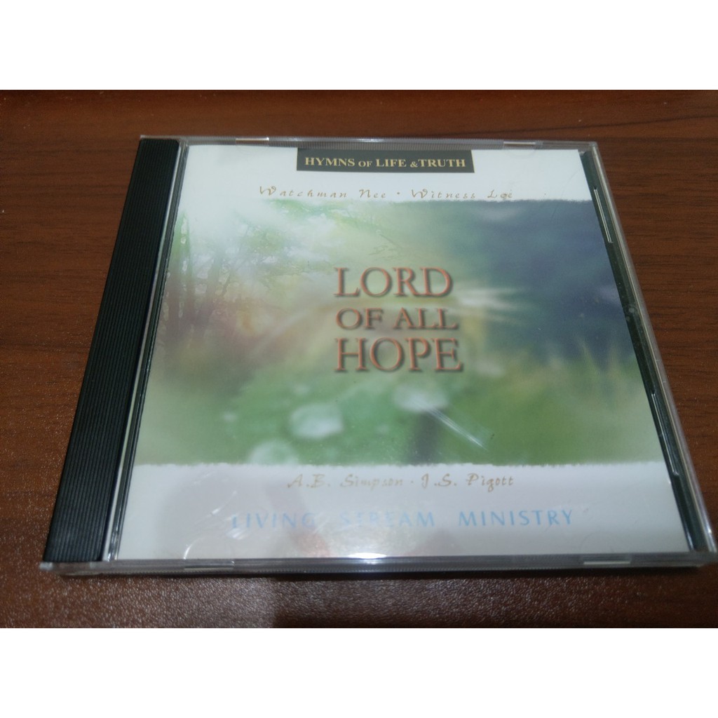 二手影音產品 水流職事站lord Of All Hope 主恢復英文詩歌cd 蝦皮購物